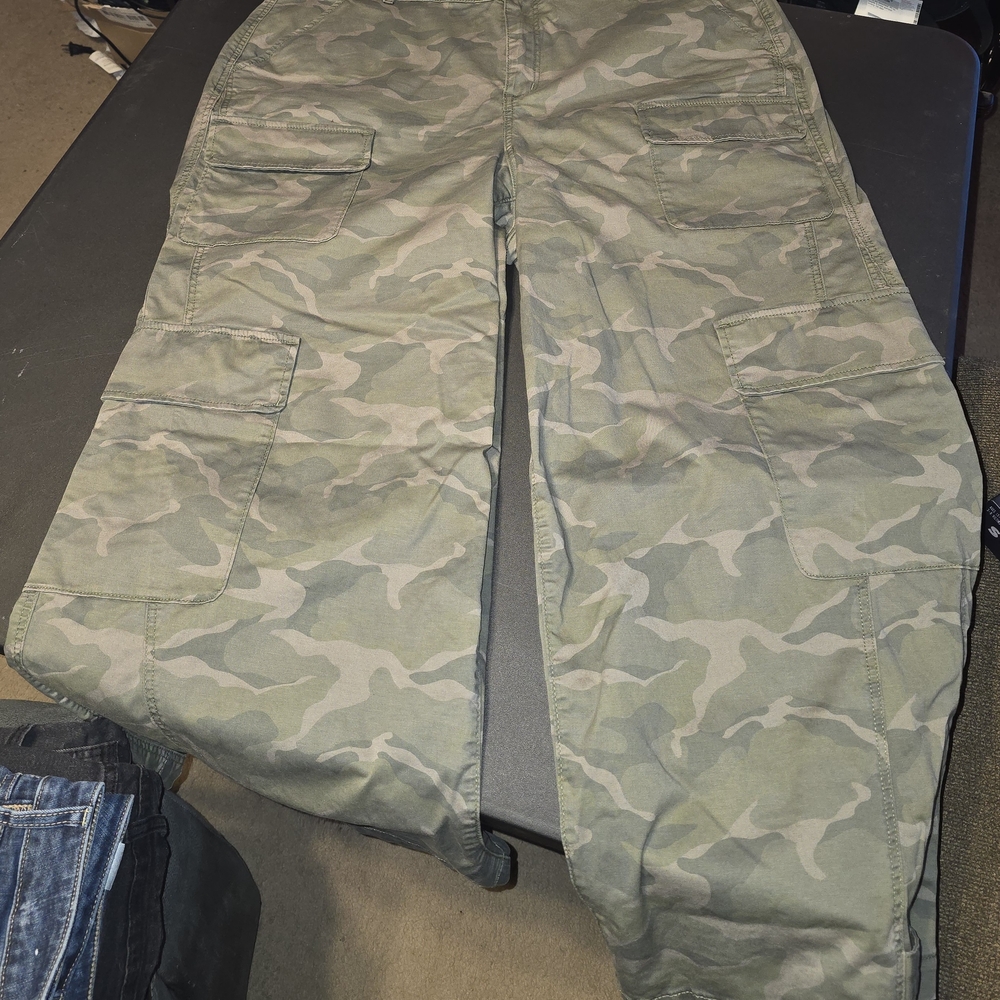 Torrid Green Camouflage Cargo Pants